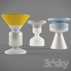 Table - WATERLINE pedestal tables by roche bobois 