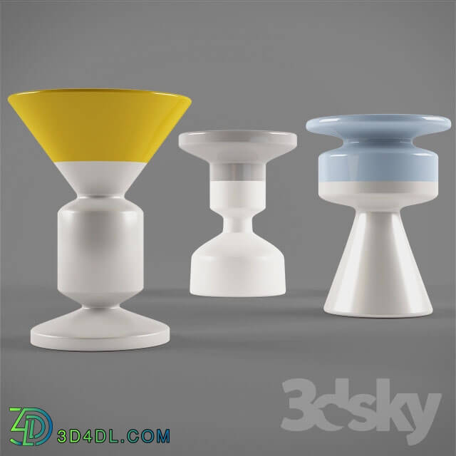 Table - WATERLINE pedestal tables by roche bobois