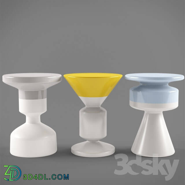 Table - WATERLINE pedestal tables by roche bobois