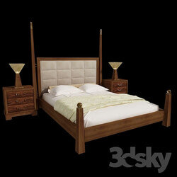 Bed - Art Deco bed 
