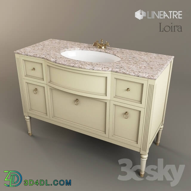 Bathroom furniture - Chest of drawers-Laver Lineatre Loira