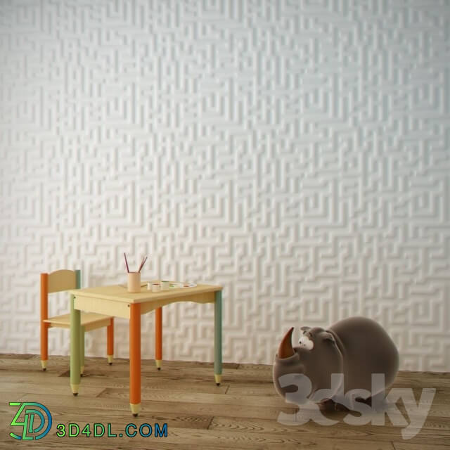 3D panel - 3D panel _quot_Labirint_quot_