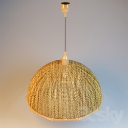 Ceiling light - Chandelier with woven shade 