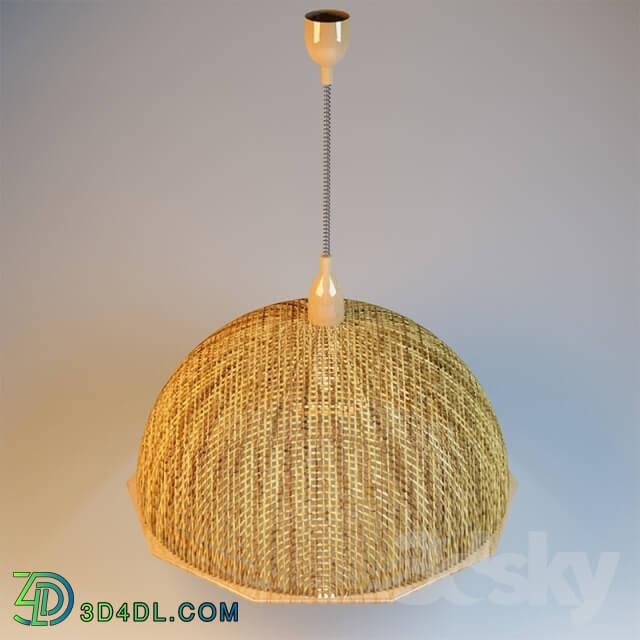 Ceiling light - Chandelier with woven shade