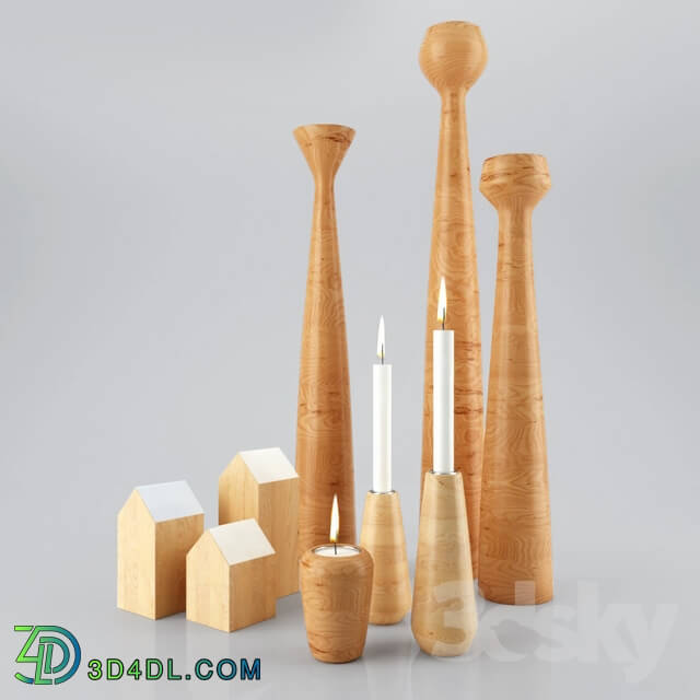 Decorative set - Applicata candleholders_2