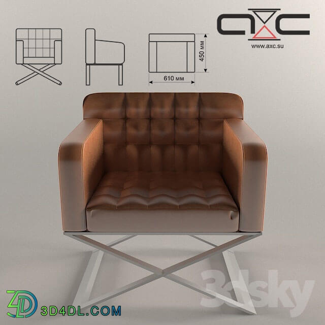 Arm chair - Leather chair АС-28