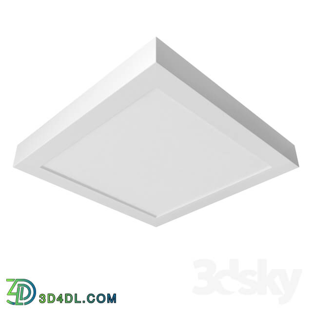 Ceiling light - 94537 LED spotlight FUEVA1_ 1x24W_ 300X300_ cast metal_ nickel matt_ warm