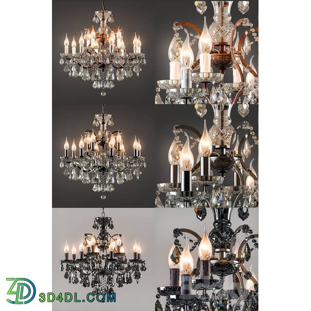Ceiling light - OM Chandelier Crystal_ 26 inches_ Crystal Chandelier 26 Inches