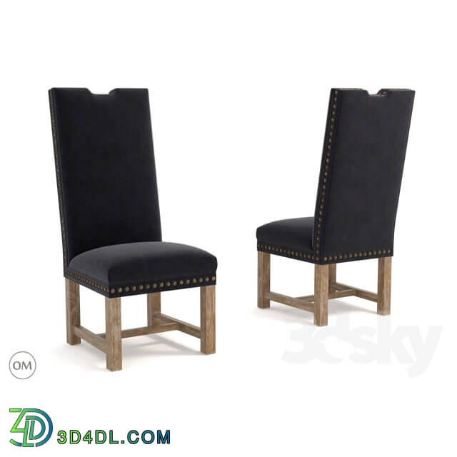 Chair - Lompret velvet chair 8826-1302