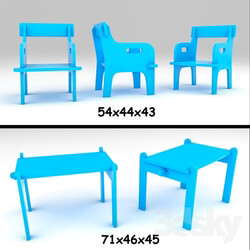 Table _ Chair - Peter__39_s Chair and Table or Child Desk Set 