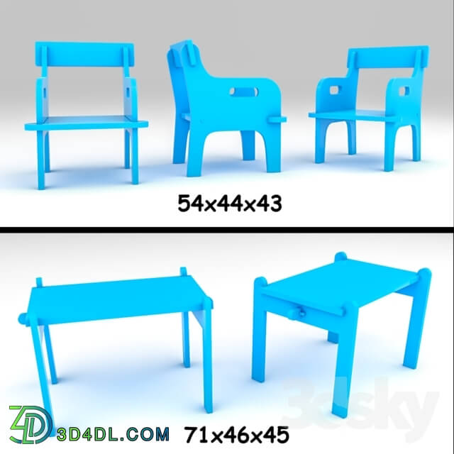 Table _ Chair - Peter__39_s Chair and Table or Child Desk Set