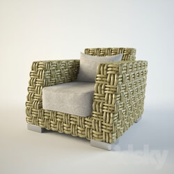 Arm chair - Wicker chair _bamboo_ 