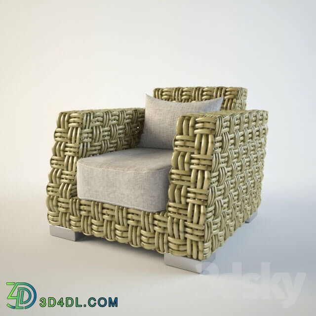 Arm chair - Wicker chair _bamboo_