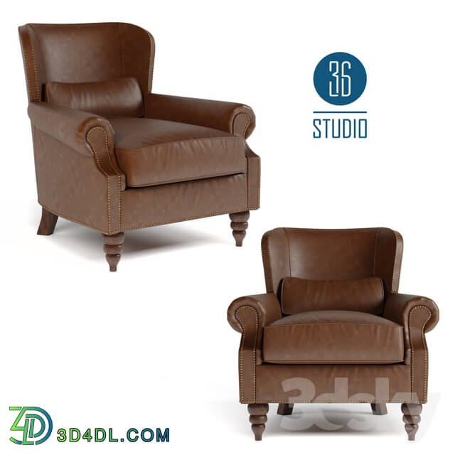 Arm chair - OM Leather chair model S01701 from Studio 36