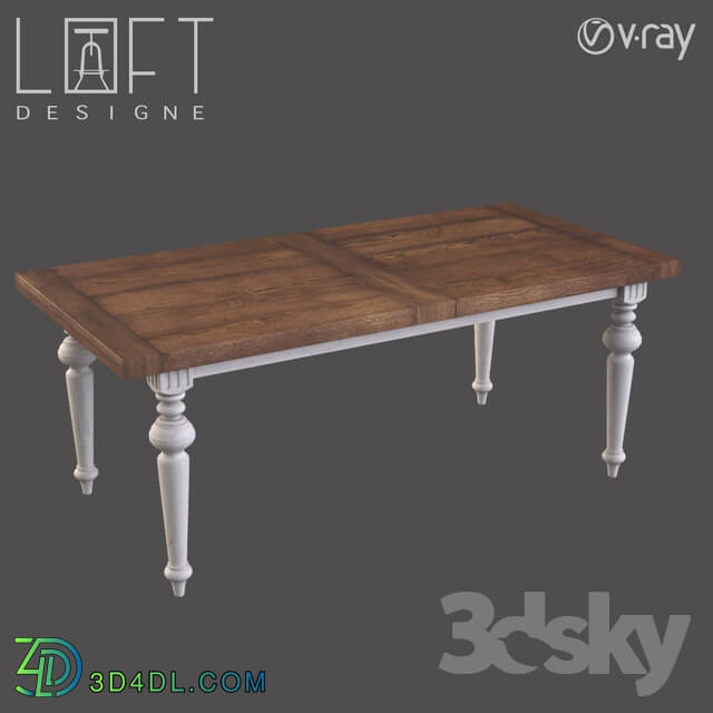 Table - Dining table LoftDesigne 10787 model