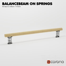 Other architectural elements - KOMPAN. _Log-balancer on the springs_ 