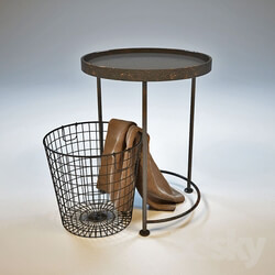 Table - Coffee table with a basket 