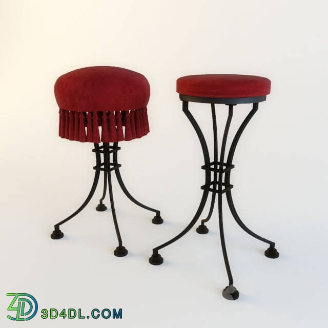 Chair - Wrought iron bar stool