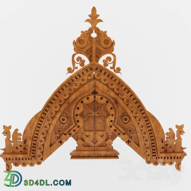 Other architectural elements - gable in Russian style