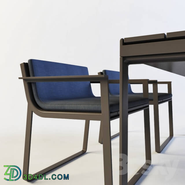 Table _ Chair - Banco Flat outdoor table_ chair