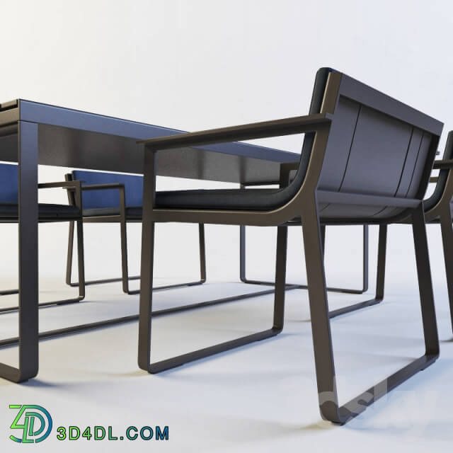 Table _ Chair - Banco Flat outdoor table_ chair