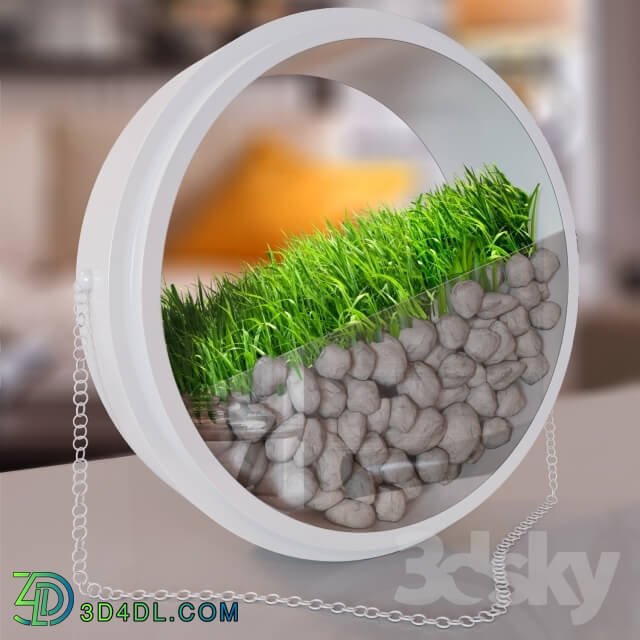 Other decorative objects - The decor of stone and grass