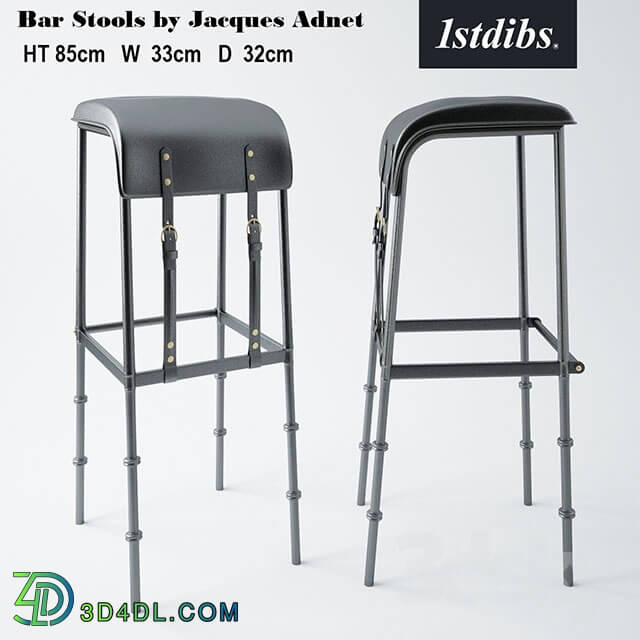 Chair - Bar Stools by Jacques Adnet