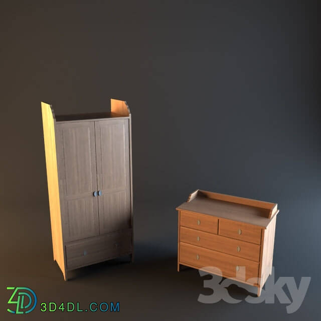 Wardrobe _ Display cabinets - IKEA LESKVIK _wardrobe and chest of drawers_
