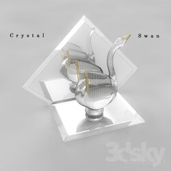 Other decorative objects - Crystal miniature swan 