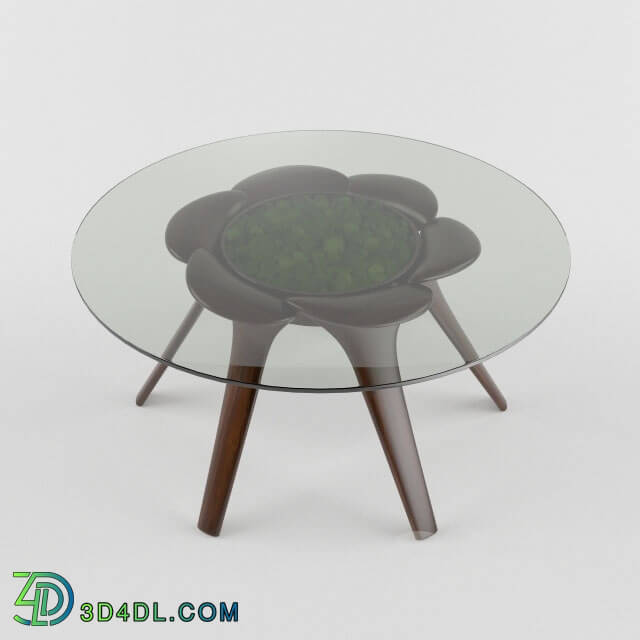 Table - Coffee table style Ecostyle with moss under the sink