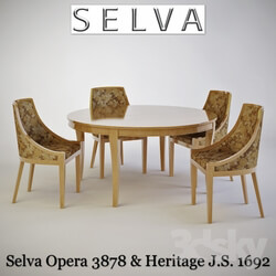 Table _ Chair - Selva Opera 3878 _amp_ Selva Heritage JS 1692 