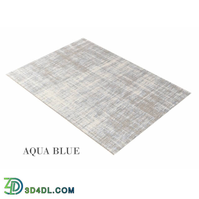 Carpets - Meticulously Woven Dolorosa Rug _ light grey_ ash grey_ aqua blue_ rust