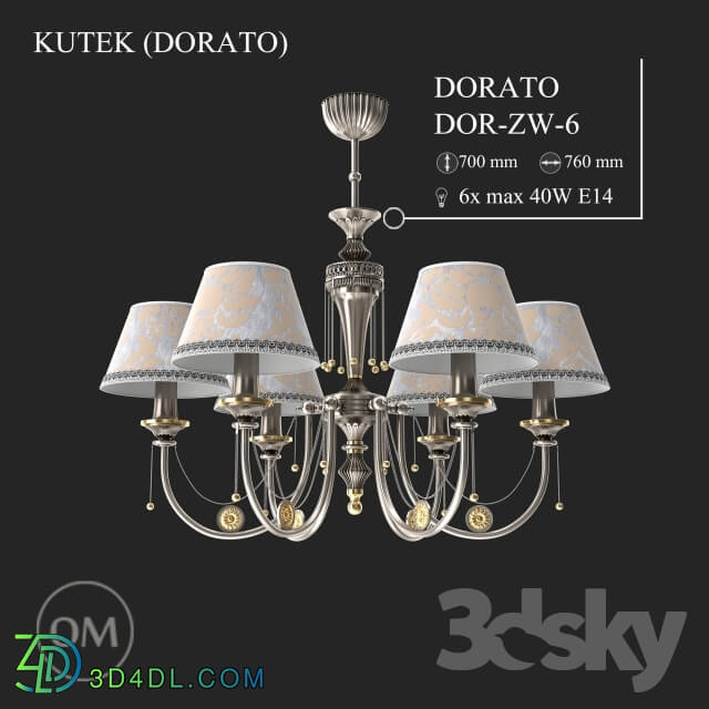 Ceiling light - KUTEK _DORATO_ DOR-ZW-6