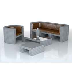 Sofa - grey furniture set 
