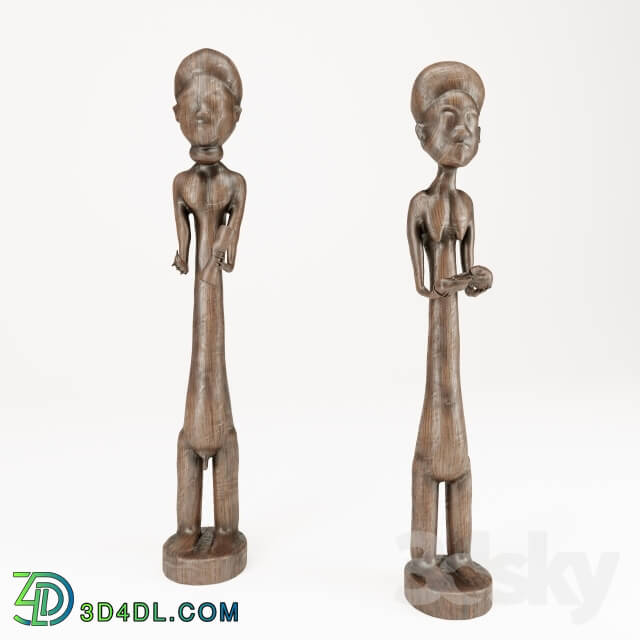 Sculpture - Ethnic wooden statue