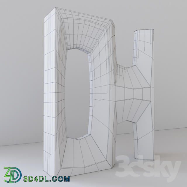 3D panel - Gypsum 3d partition Apollo