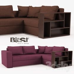 Sofa - OM Divan modular Kvanti BMR _ 2TM-K-1TM _ BBL from the manufacturer Blest TM 
