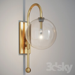 Wall light - GRAMERCY HOME - INES SCONCE SN065-1-BRS 