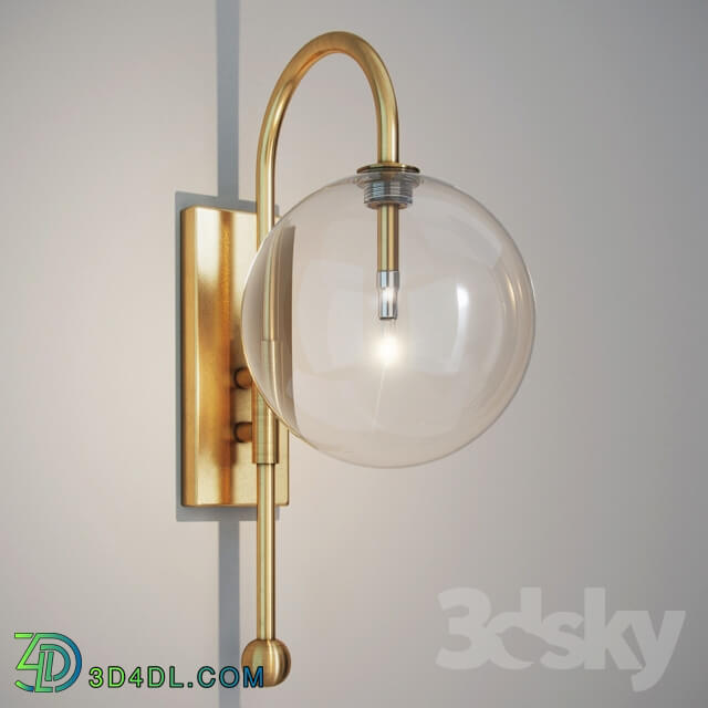 Wall light - GRAMERCY HOME - INES SCONCE SN065-1-BRS