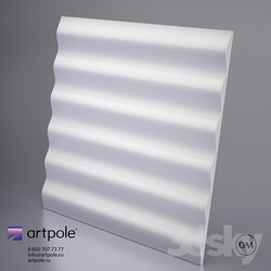 3D panel - 3d plaster panel Hils from Artpole 