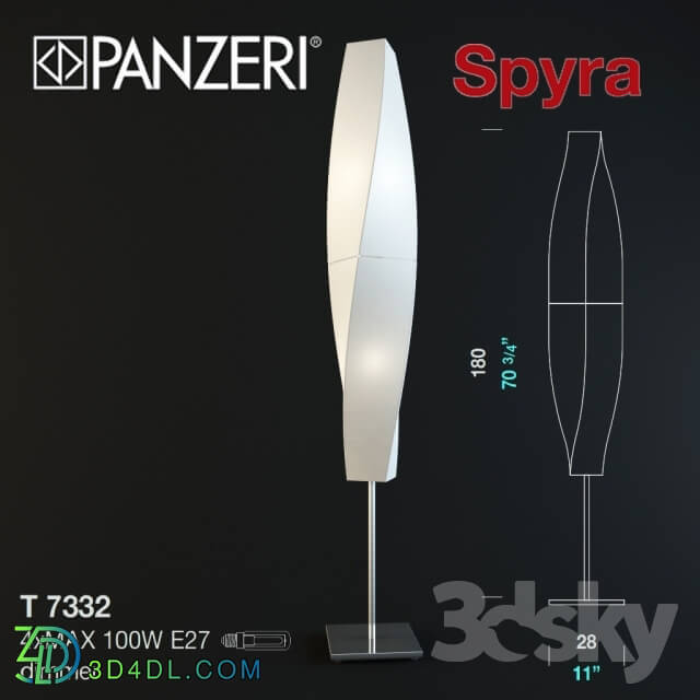 Floor lamp - Panzeri Spyra t7332
