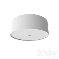 Ceiling light - 94918 Ceiling luminaire PASTERI_ 3х60W _E27__ Ø475_ H195_ nickel matt _ textile_ white 