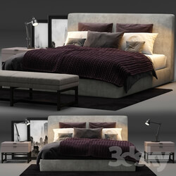 Bed - Minotti Powell 121 Bed 