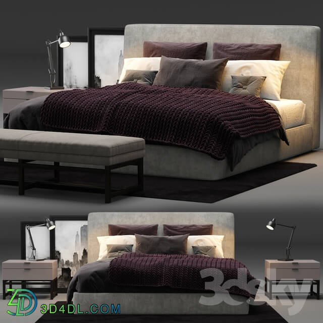 Bed - Minotti Powell 121 Bed