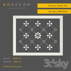 Decorative plaster - Ceiling RODECOR Lalique F3 88433AR 
