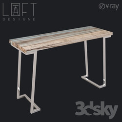 Table - LoftDesigne 6043 model console 