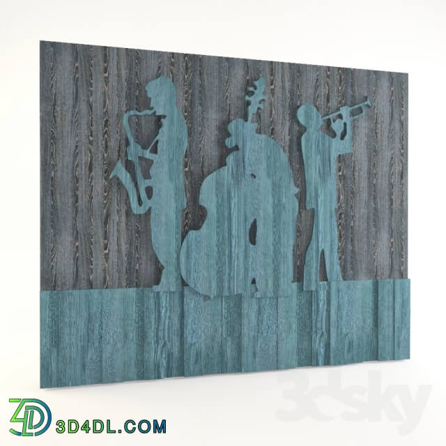 Other decorative objects - Relief of _musicians_