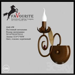 Wall light - Favourite 1142-1W Sconce 