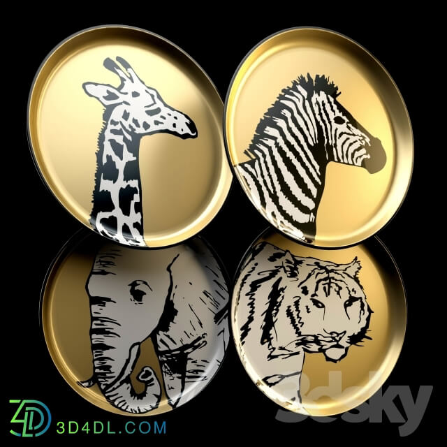 Other decorative objects - Plates from Jonathan Adler Animalia