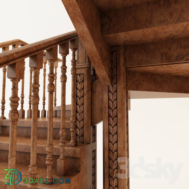 Staircase - Wooden stairs